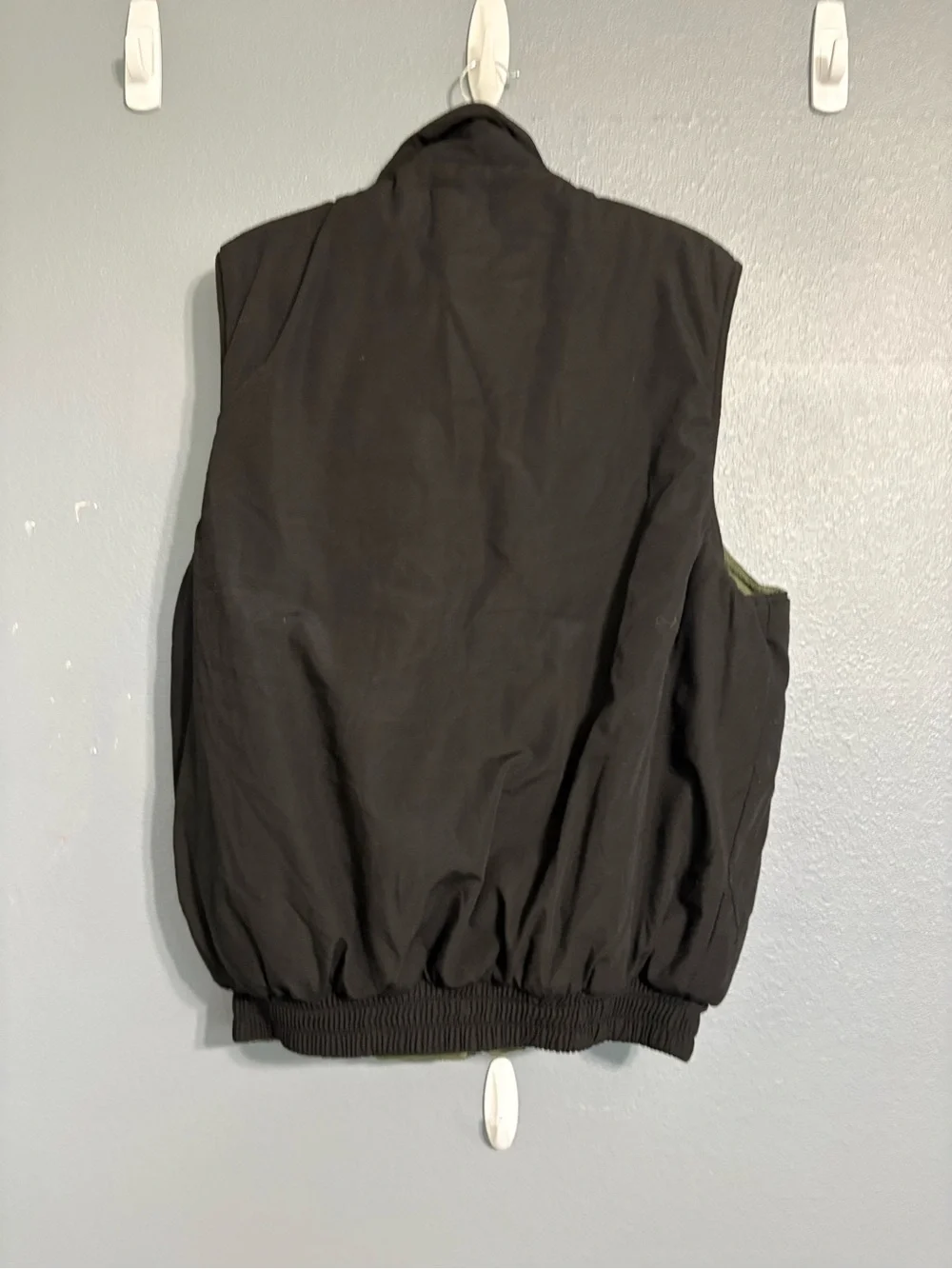Vintage Polo Jeans Co Ralph Lauren Utility Fishing Vest Black Fleece Lined Sz L